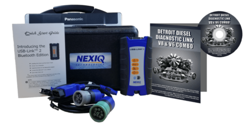 Detroit Diesel Diagnostic Link v8 &
  v6 Combo Standard NexIQ Scanner Toughbook